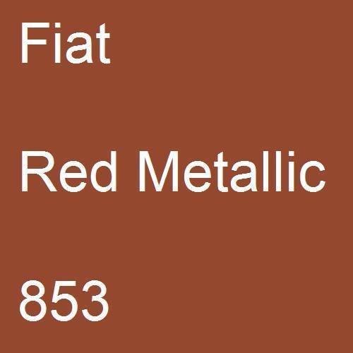 Fiat, Red Metallic, 853.